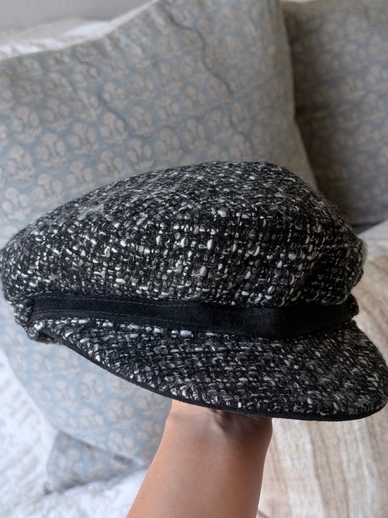 NEW Goorin Bros Baker Boy Hat - Black/gray main image 4
